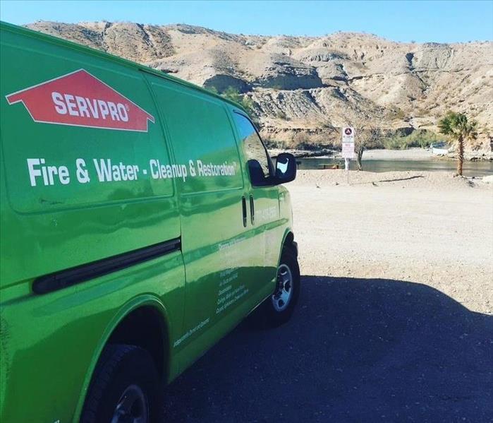 SERVPRO working to dehumidify a water damaged building.